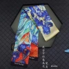 Oil painting style double-sided small silk scarf, Van Gogh sunflower, versatile women's decoration, texture twill hair band, narrow and long ribbon Specification image